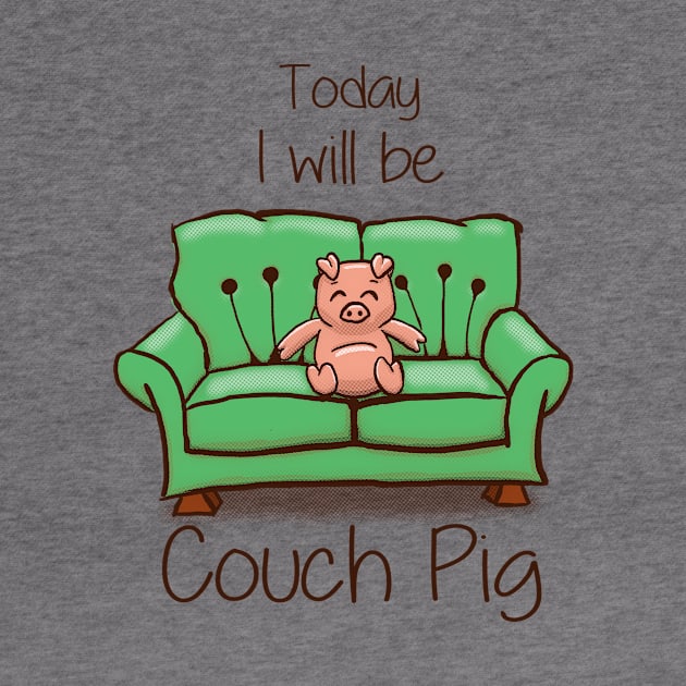 Couch Pig - (Full Colour) by vpdesign